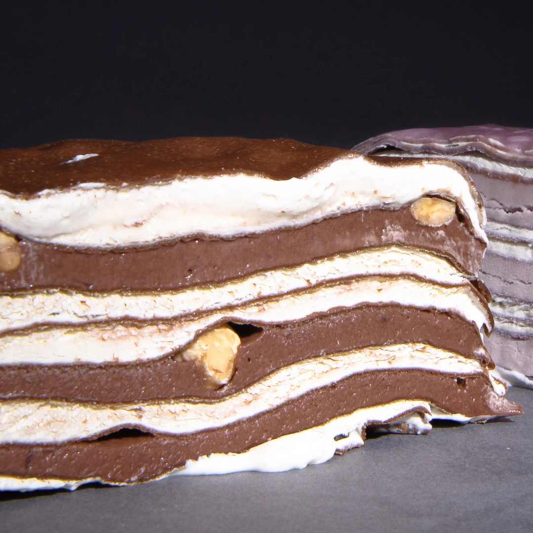 【暖粉节】圣士千层蛋糕榴莲芋泥榛仁巧克力双拼奶油500g