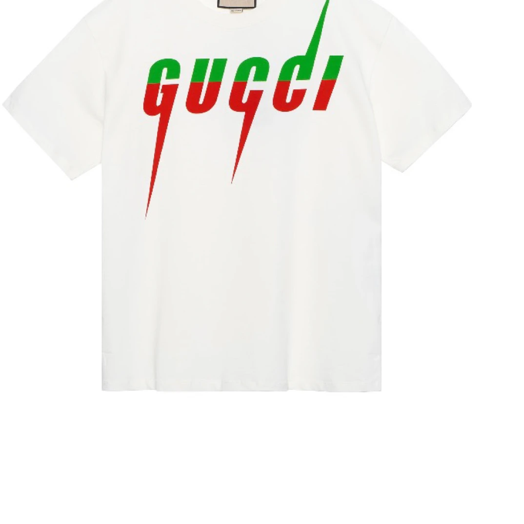 GUCCI古驰  锋刃印花圆领套头短袖 G