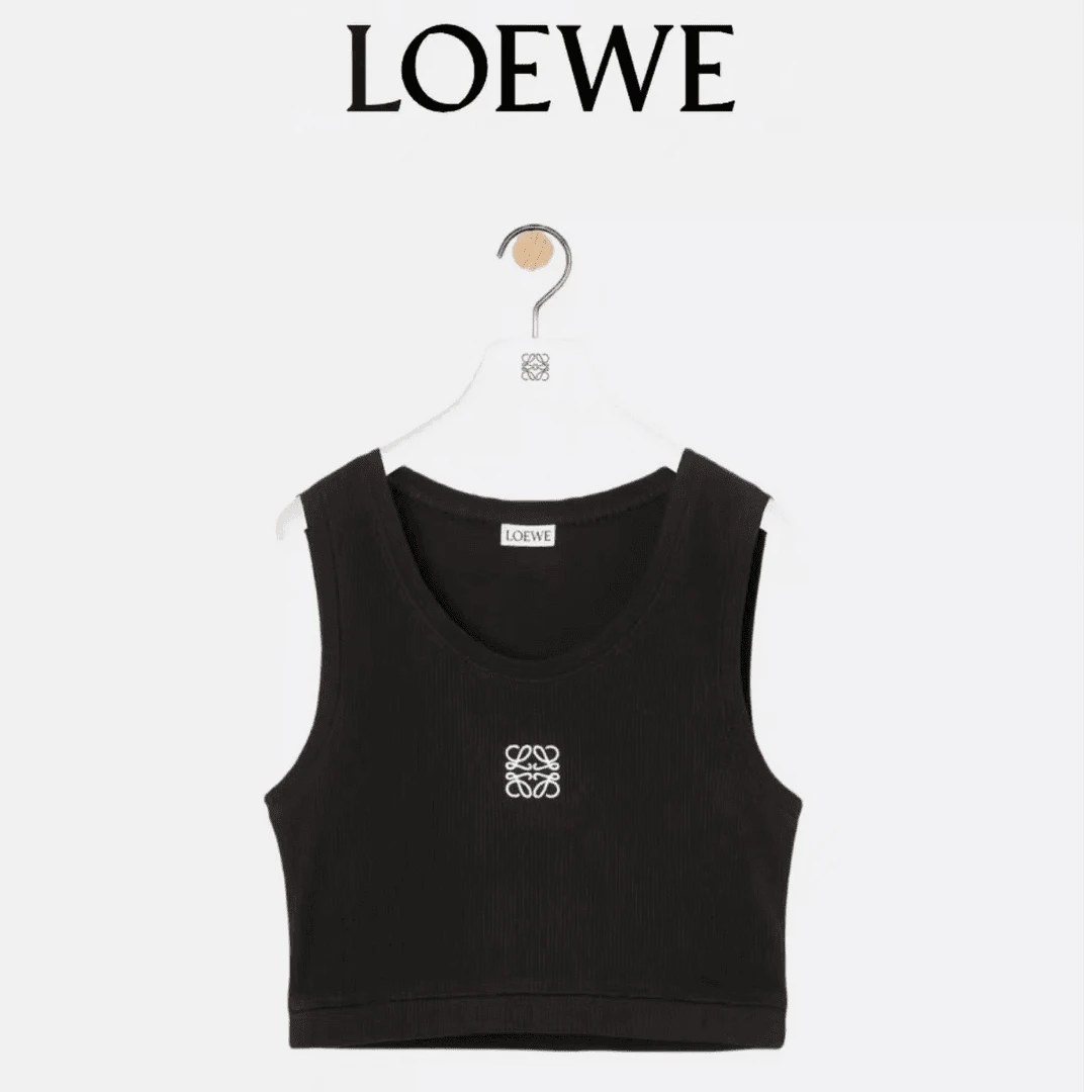 LOEWE罗意威短款logo印花背心HS