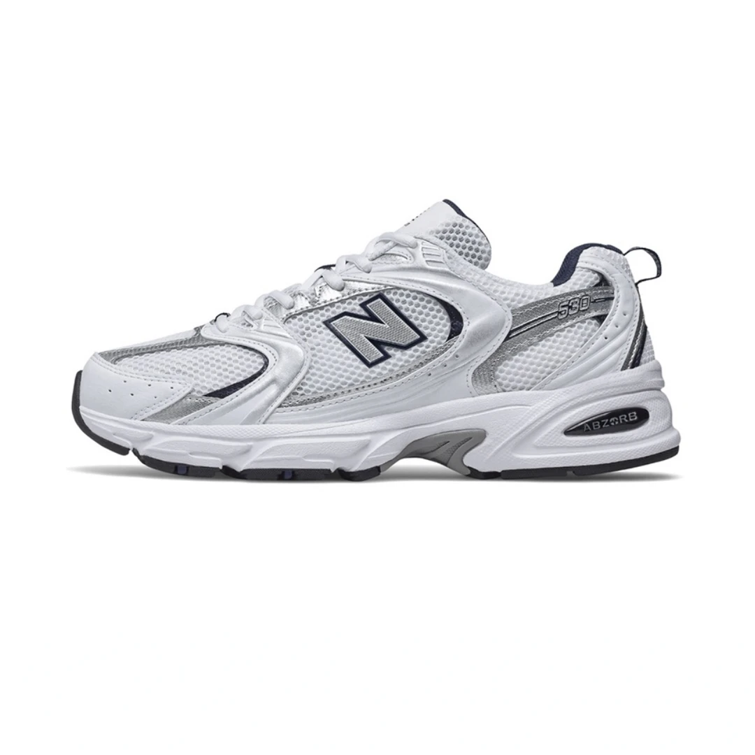 全新正品 NEW BALANCE/NB 530系列白银色男女休闲跑步鞋 MR530SG