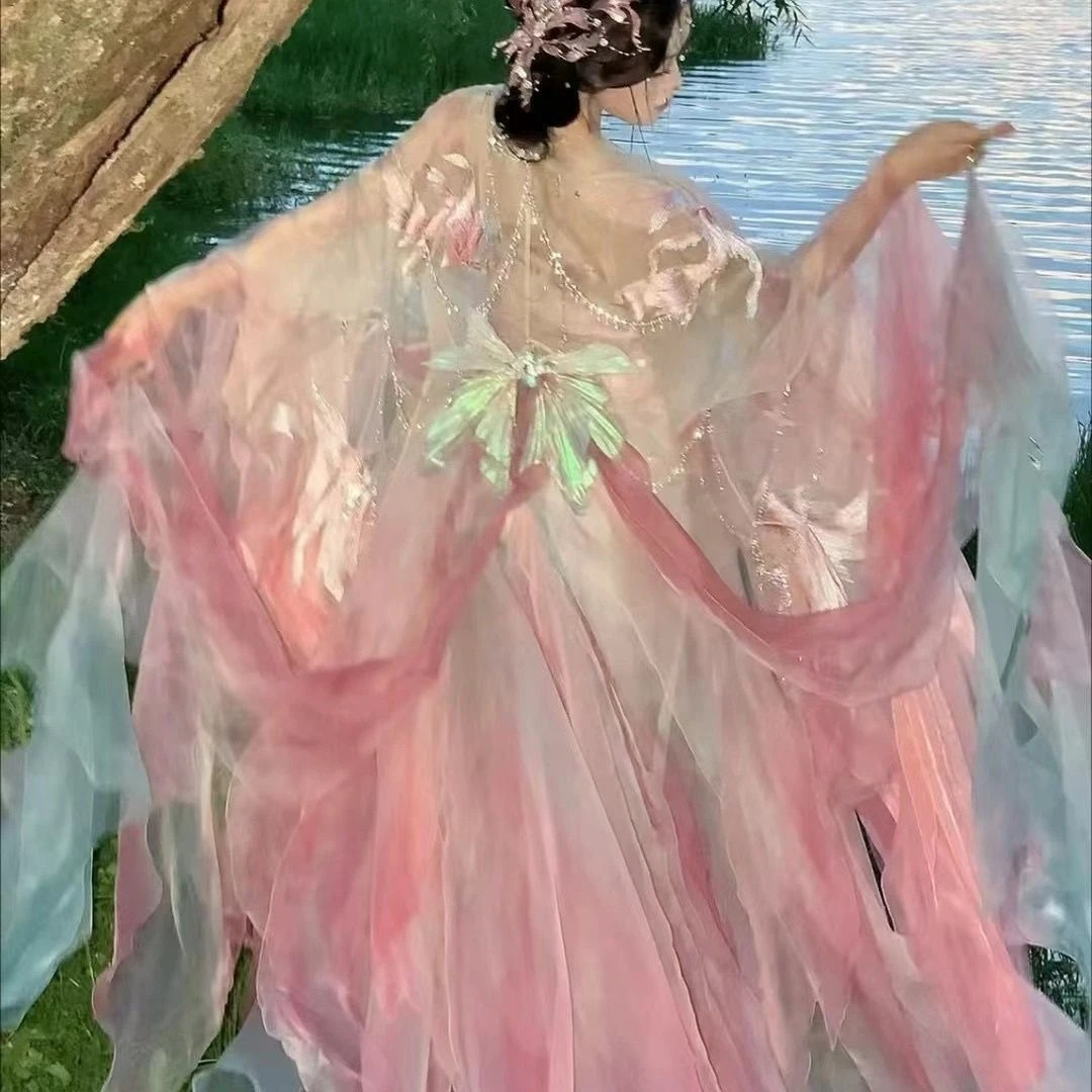 【人鱼姬公主】神话系列重工刺绣大袖衫汉服游园惊梦女现货