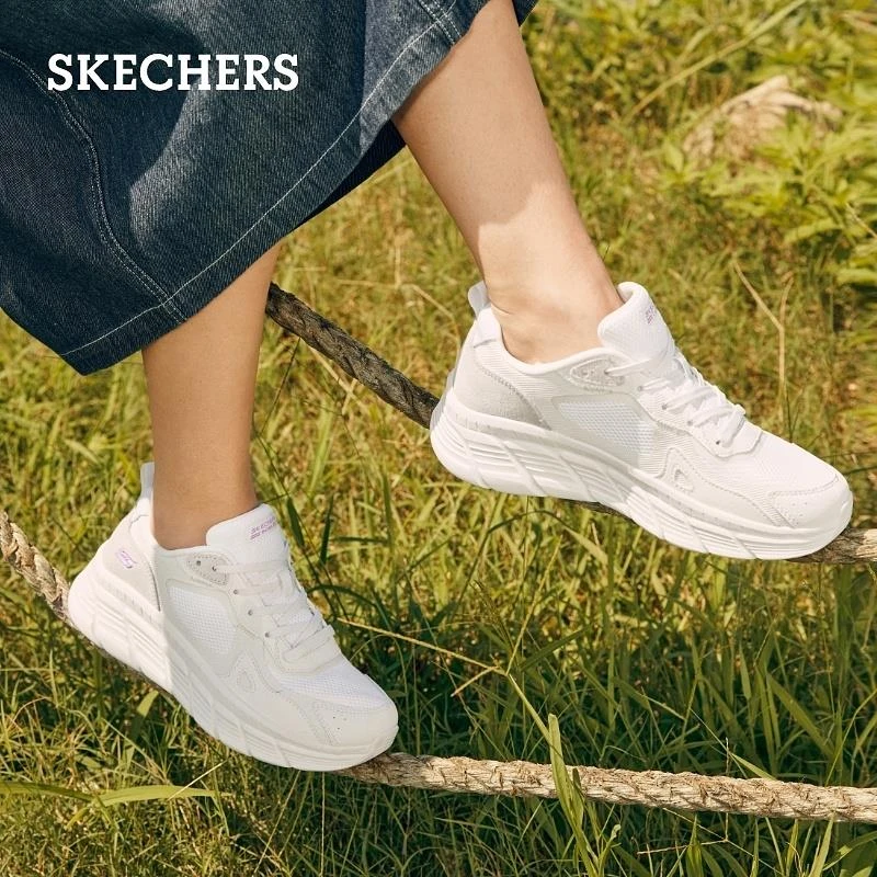 【厚底慢慢鞋】Skechers斯凯奇女鞋青少年厚底板鞋117380 DB