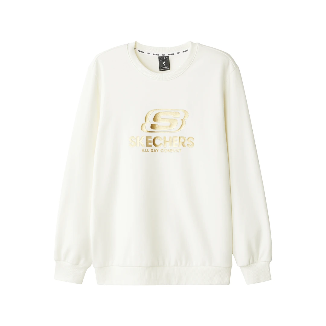 【金标卫衣加绒】斯凯奇男女同款宽松舒适上衣L324U167/L324U166 DB