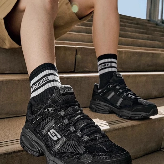 SKECHERS斯凯奇男款新款经典休闲鞋运动熊猫鞋男时尚老爹鞋 51241