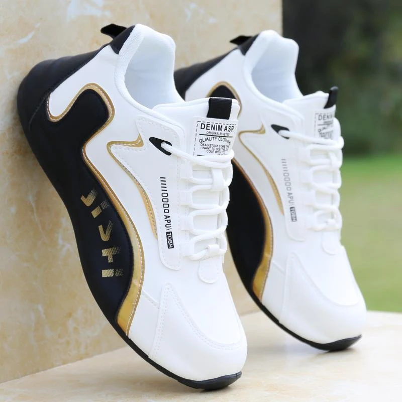 罗德梅科防滑品牌鞋子男2024秋冬新款网面透气白色运动百搭老爹鞋