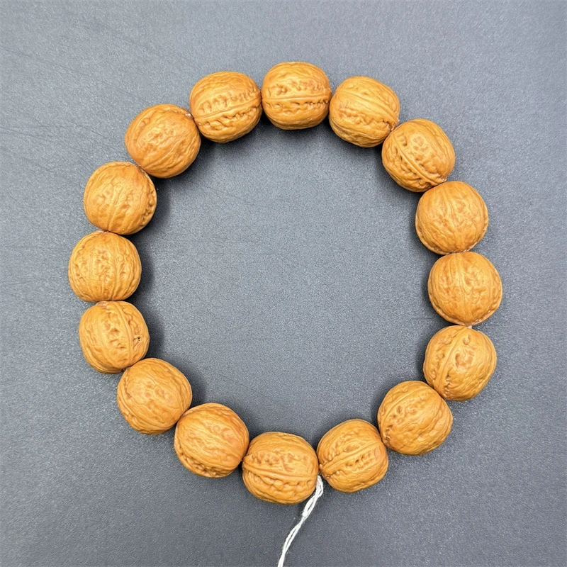 核桃手串精选老树浅纹路小光头野生秋子男女精品收藏原皮原色