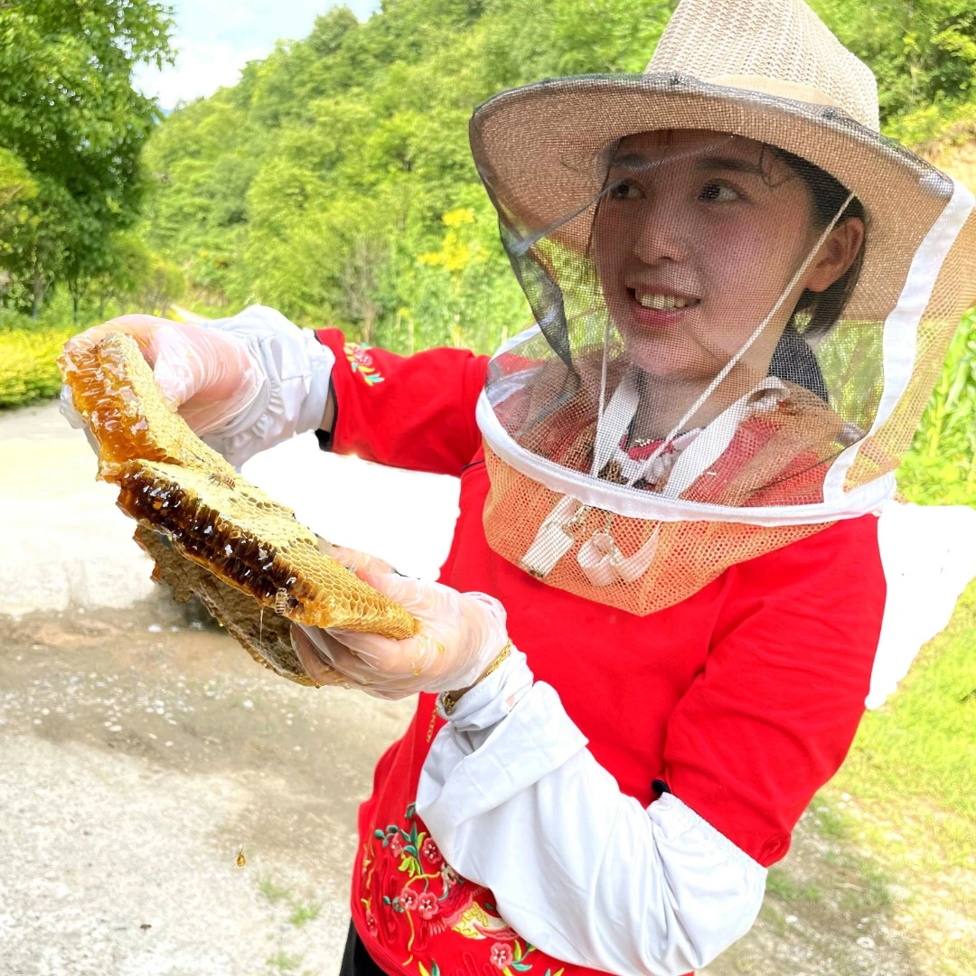（苦蜜）秦岭深山木桶土蜂蜜天然无添加现榨现装百花蜜500g*1瓶传统