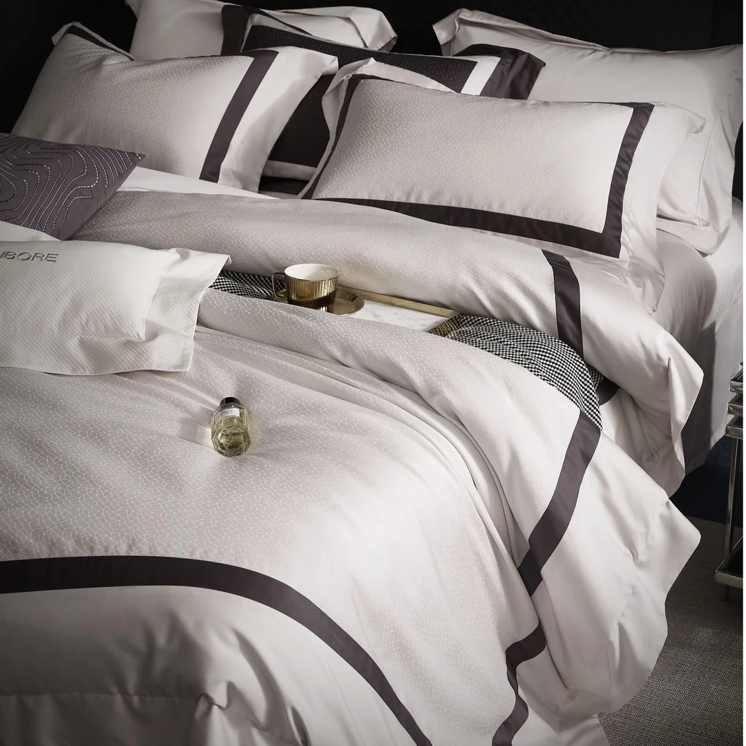 【睿姐&lanbor】 保利 超细旦天丝棉提花四件套轻奢床上用品