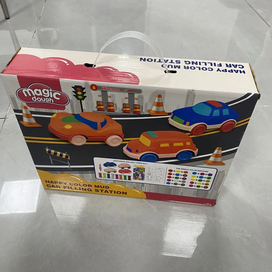 汽车模型橡皮泥玩具（送儿童拼图）