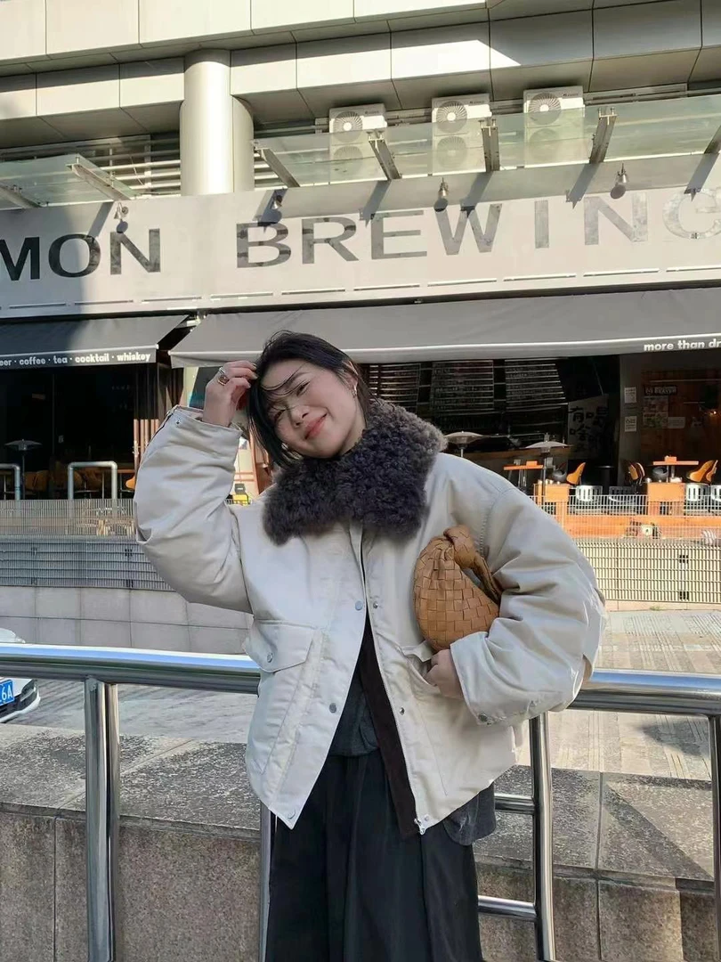 LIS&Az-短款酷酷派克鹅绒服 WCJ11005