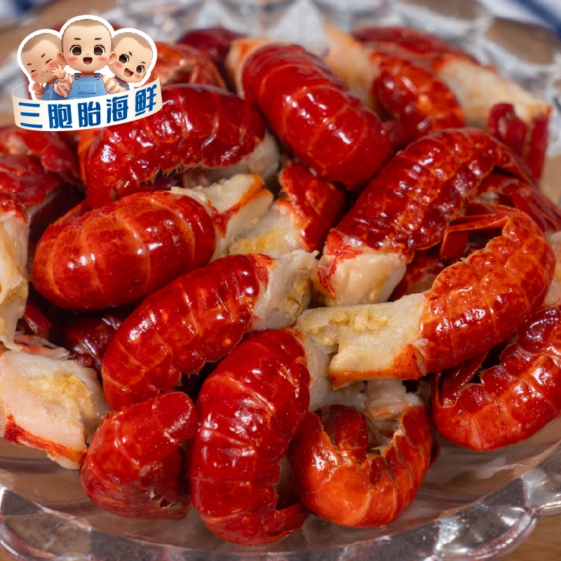 【顺丰发货】①新鲜美味去头龙虾尾 160-180粒/斤 无冰净重 到手4包