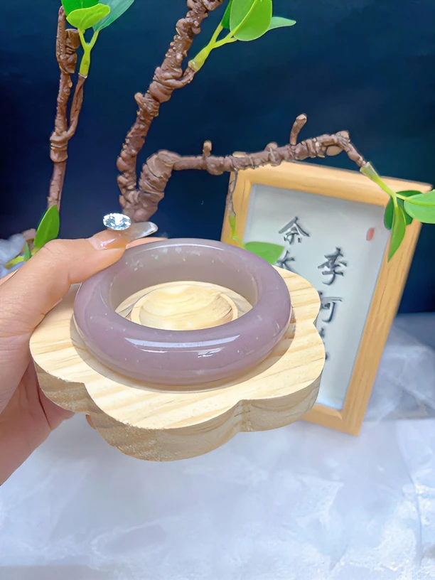天然石英岩玉佘太翠帝王紫高级专柜品质时尚精美气质美少女手镯