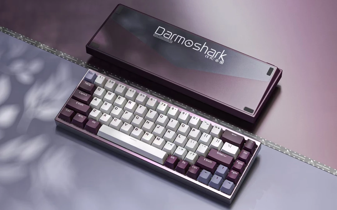 达摩鲨Darmoshark KT68Z磁轴键盘金属磁轴RGB背光游戏CNC吃鸡