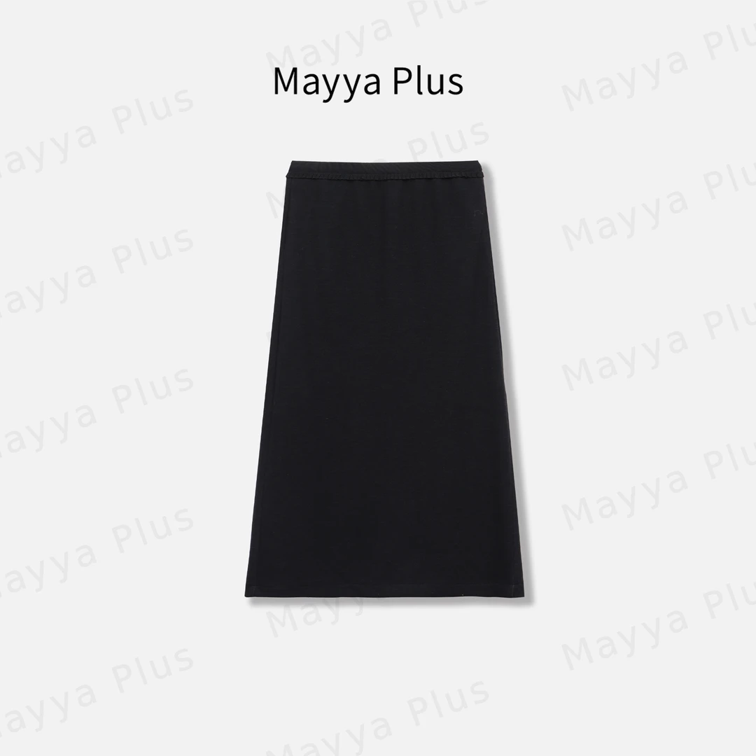 【一步暖冬】Mayya Plus麦芽定制轻奢气质显瘦百搭针织裙子32446391