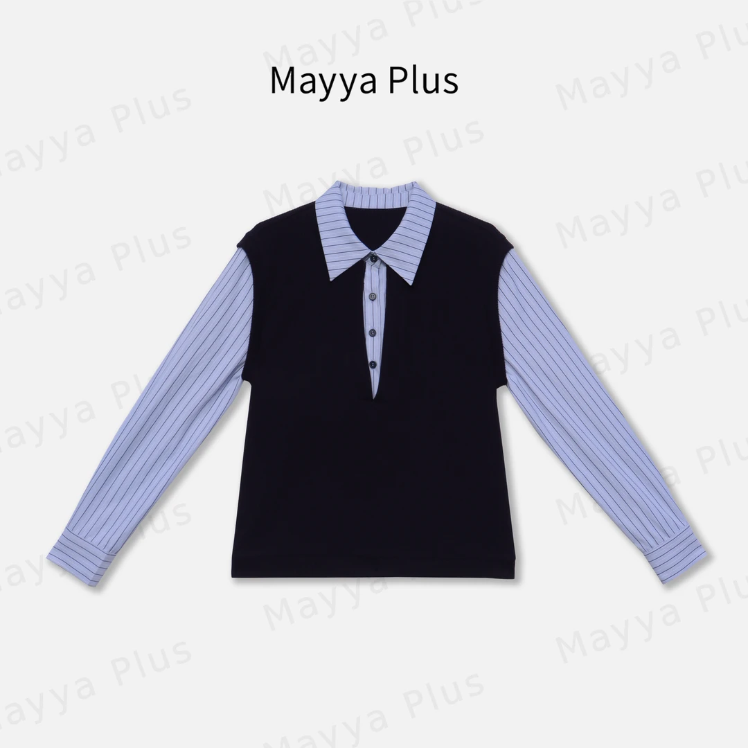 【林顿工坊】Mayya Plus麦芽定制轻奢气质显瘦百搭款上衣32437681