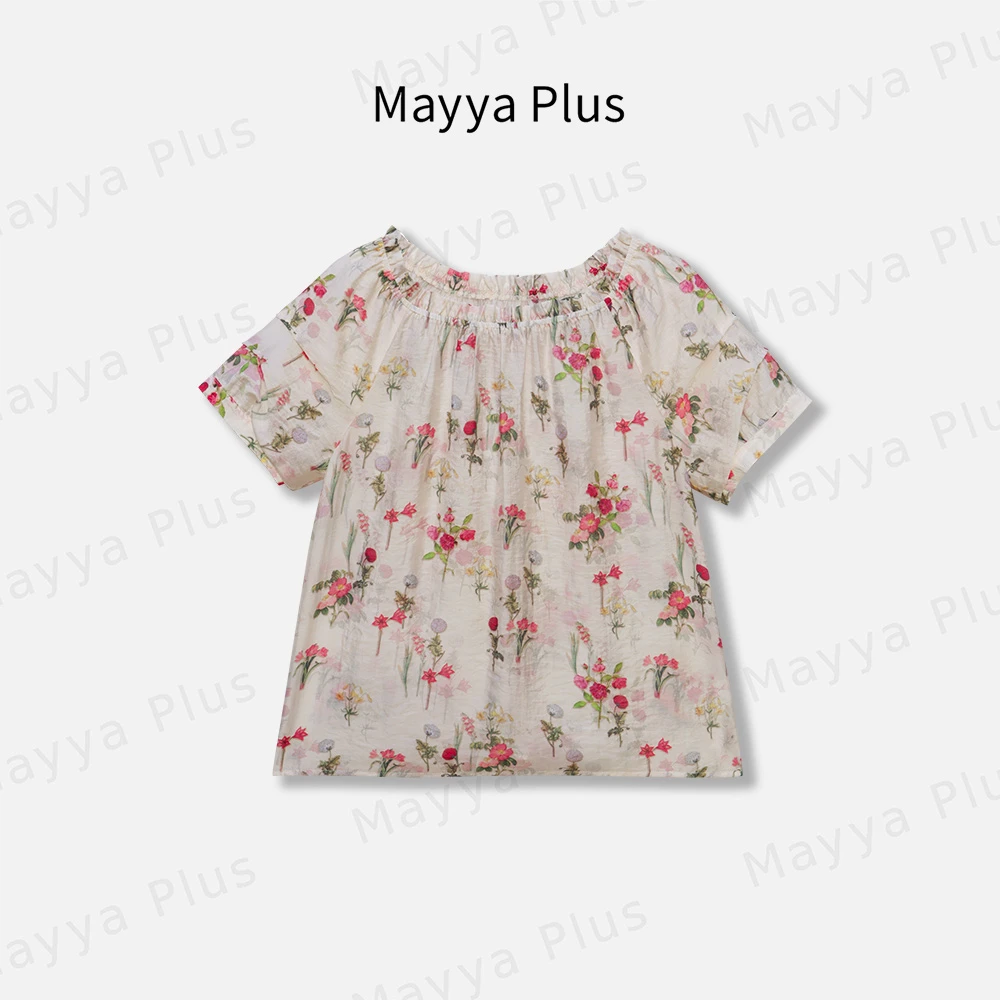 【西西里】Mayya Plus麦芽定制轻奢气质显瘦百搭款休闲T恤32427365