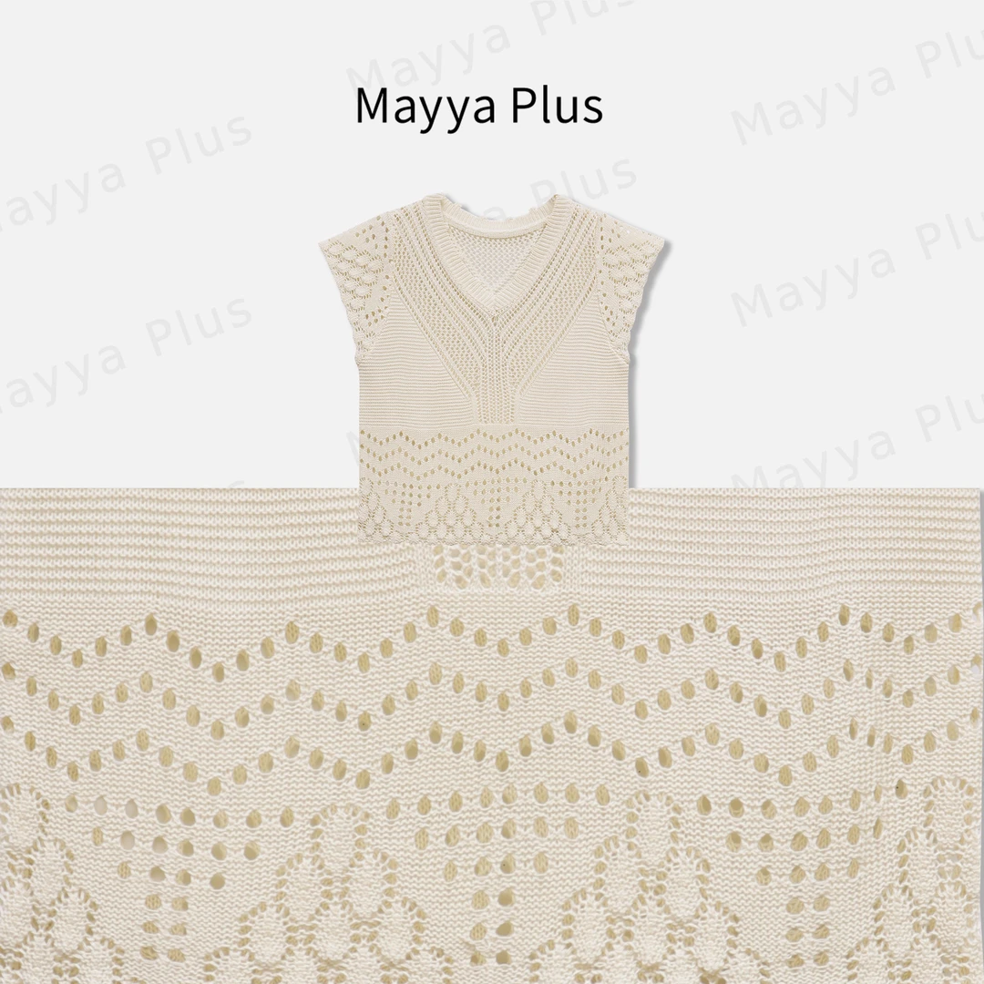 【晴天】Mayya Plus麦芽定制轻奢气质显瘦百搭针织上衣32428093