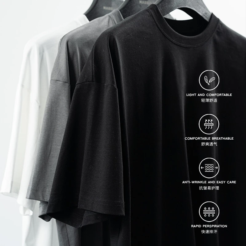 Massulti Life x Baggggy联名汉麻混纺抗菌舒适打底衫短袖T恤