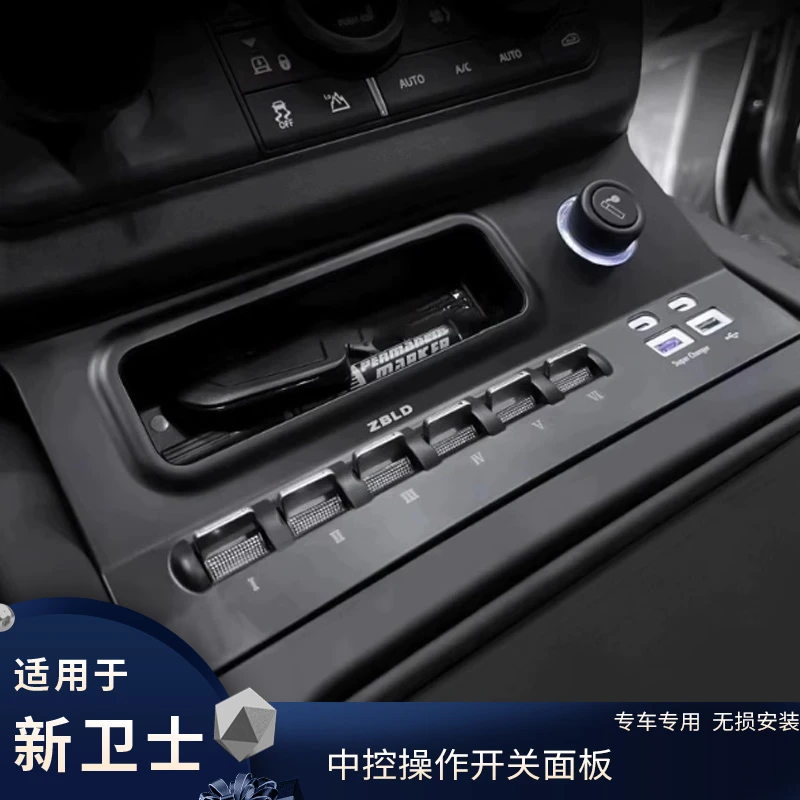 适用20-24款路虎卫士11090130中控面板控制灯组开关中央操控系统