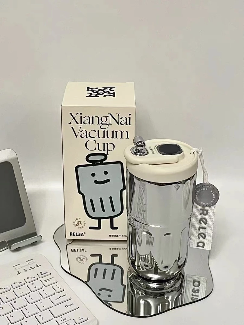 2024开年新款智能数显保温杯女士男生高颜值便携式女生外出咖啡杯