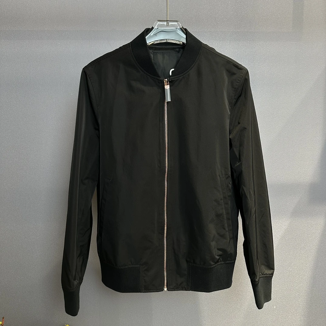 全新未使用 Givenchy/纪梵希 男士黑色棒球领茄克