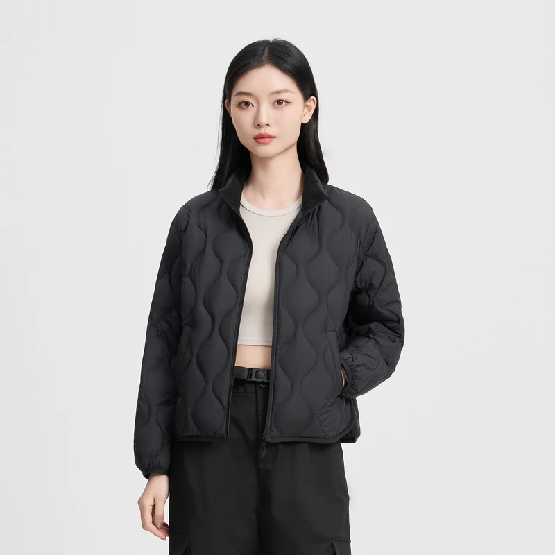 2024新款春秋时尚休闲户外休闲百搭保暖轻薄短款羽绒服1014