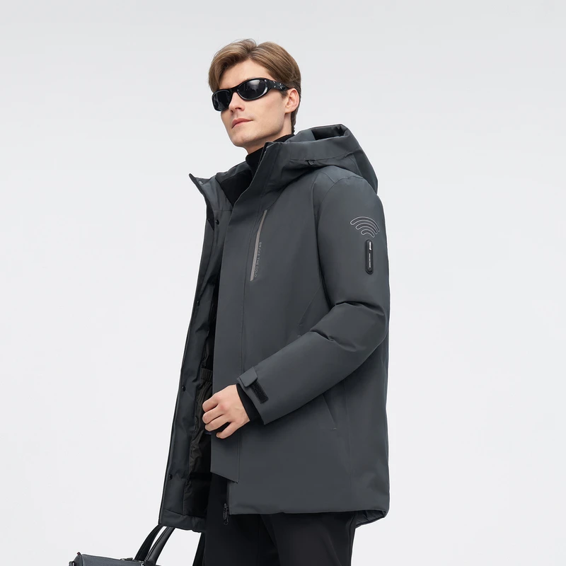 【世纪之布】波司登羽绒服冬季GORE-TEX高端户外防寒90鹅绒男2213