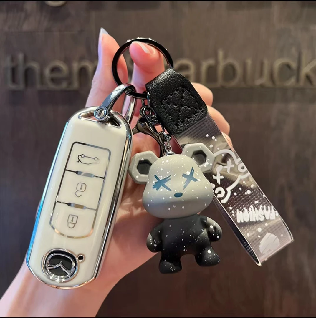 适用于马自达汽车钥匙套cx4包cx5昂克赛拉3阿特兹6睿翼7扣cx9壳包