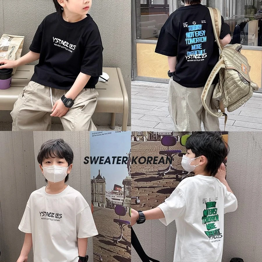 儿童上衣童装夏季半袖夏装中大童韩版