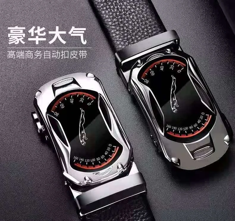 商务男士真皮皮带头层牛皮自动扣男士腰带真牛皮皮带男款西装裤带