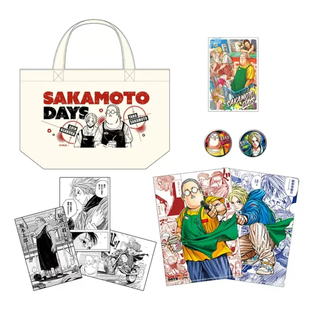 【代拆】坂本的日常JUMP SHOP限定JF2024 坂本福袋帆布包套组盲盒