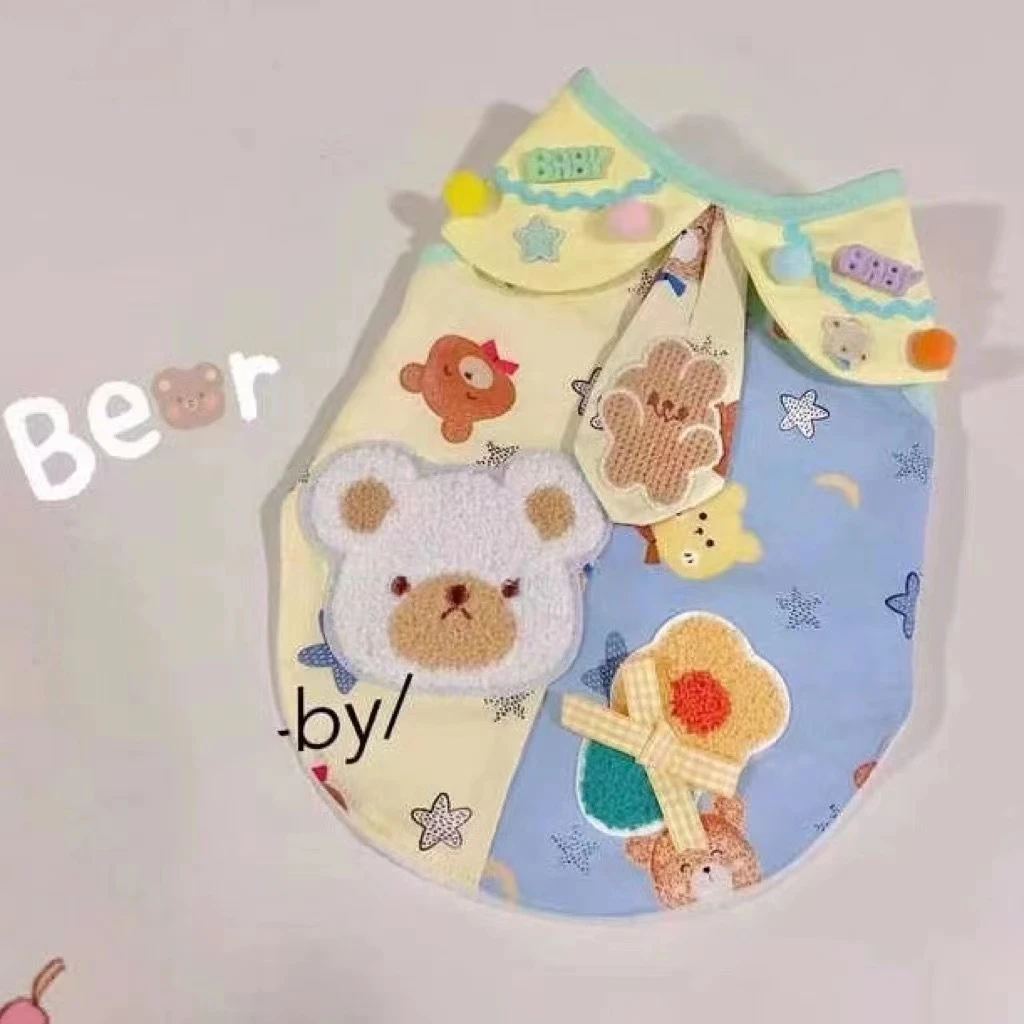 新品小熊乐园洋气休闲服马尔济斯约克夏泰迪比熊西施狗猫咪春秋款