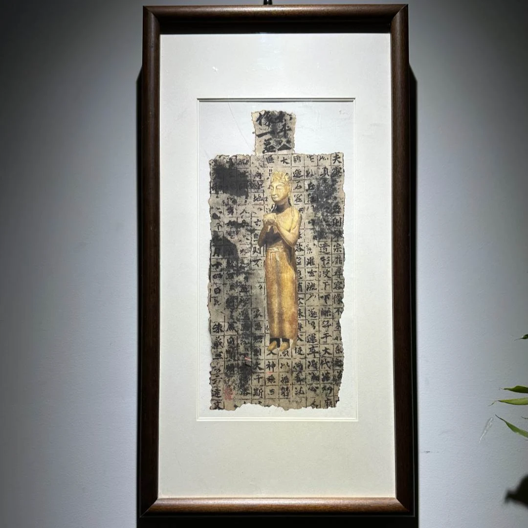 限量10版/版画含装裱《北齐佛造像》十一楼原创作品