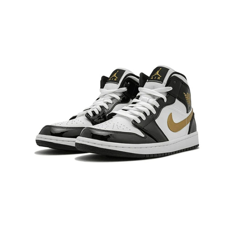 NIKE/耐克《年货专享28》AJ1 MID SE男子中帮黑白 运动鞋 852542007