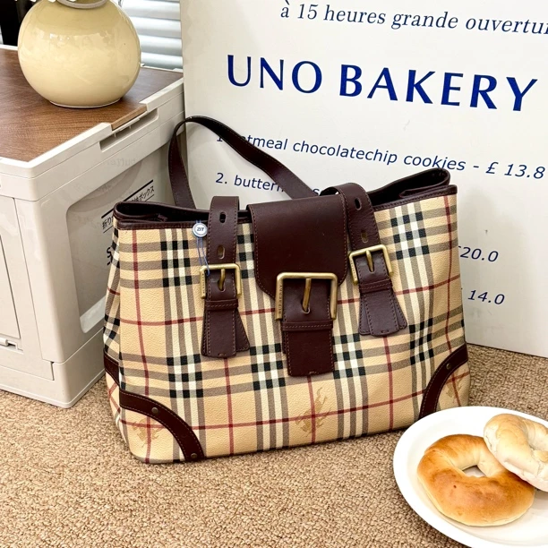 95新 BURBERRY/博柏利 博柏利/单肩托特包