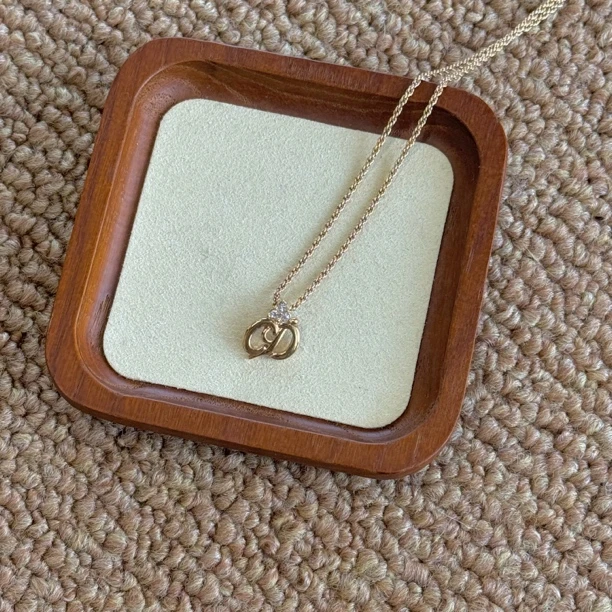 95新 DIOR/迪奥 迪奥花体CD项链