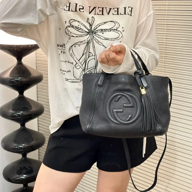95新 GUCCI/古驰 流苏托特包