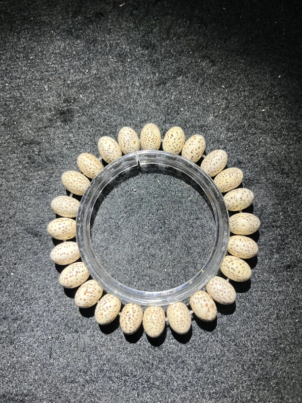 J050海南顺白星月菩提1.2算盘珠单圈手串