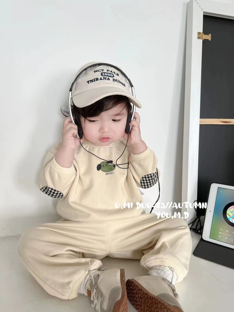 （格子闪电）玉荣湖男女宝宝婴幼儿爬服连体哈衣