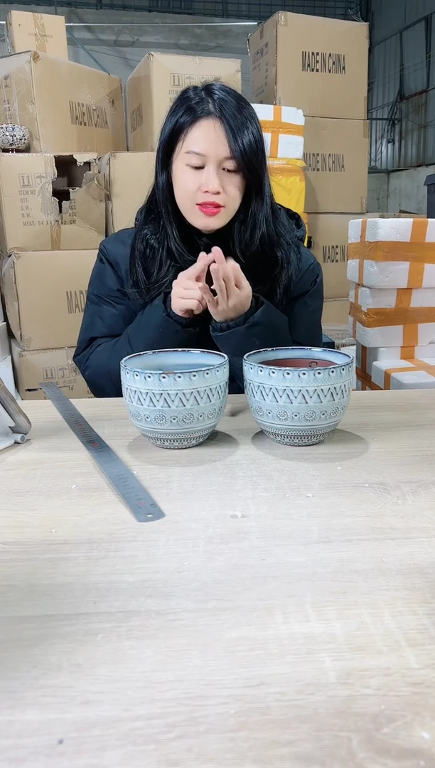 【闪购商品】陶瓷15cm以下两个装圆圈白色14X11