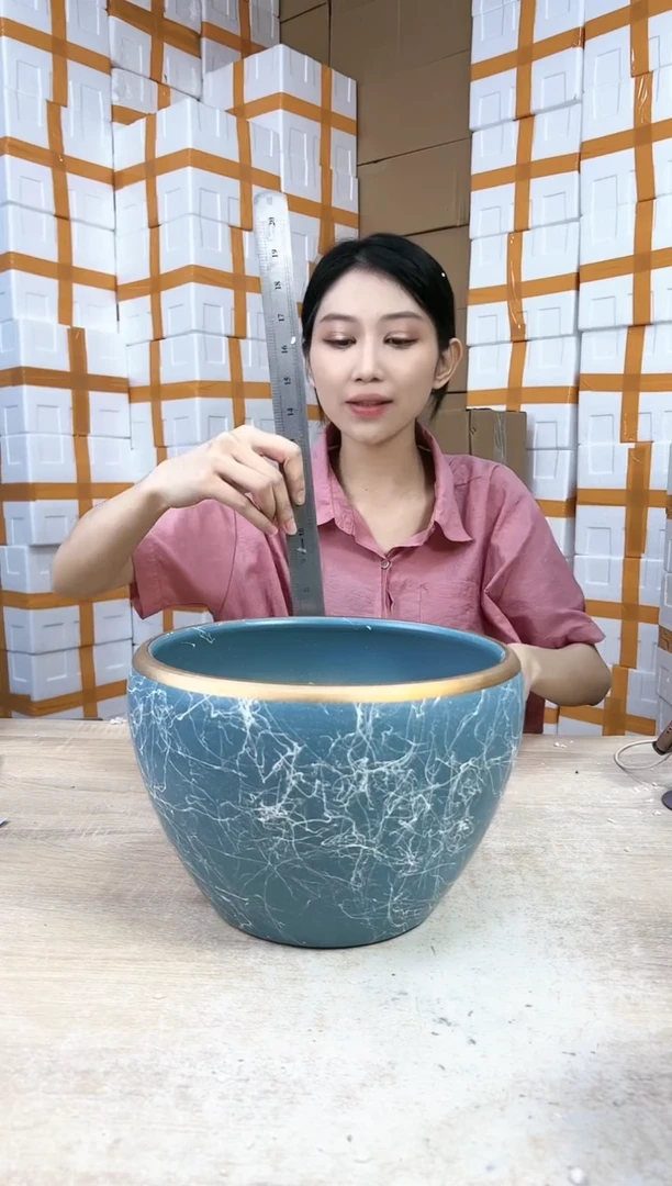 【闪购商品】陶瓷20CM以下苹果蓝飞丝大号26x19