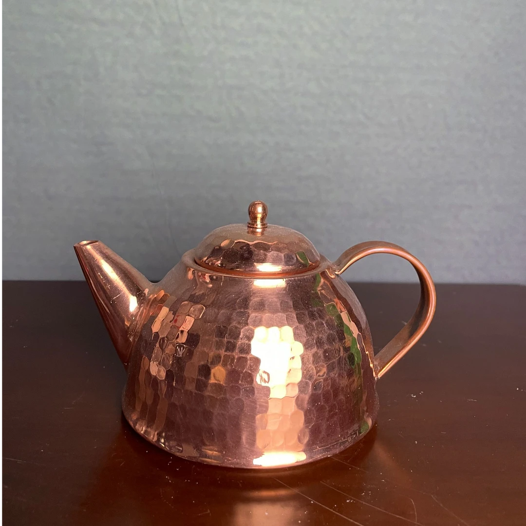 特厚围炉煮茶纯手工煮茶烧水壶家用耐用铜茶壶纯铜露营烧茶炉2