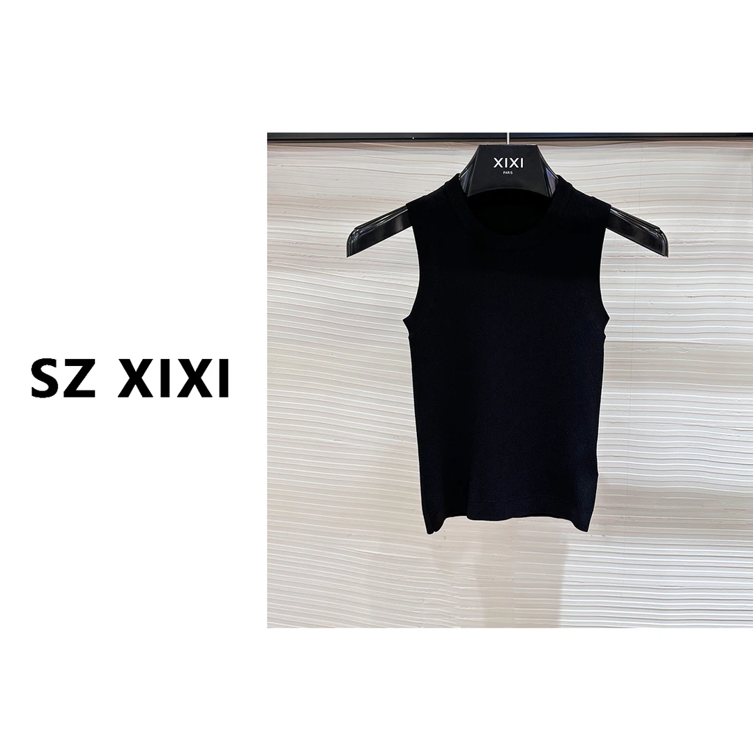 JIAYE CHAN 高弹无袖60针针织背心