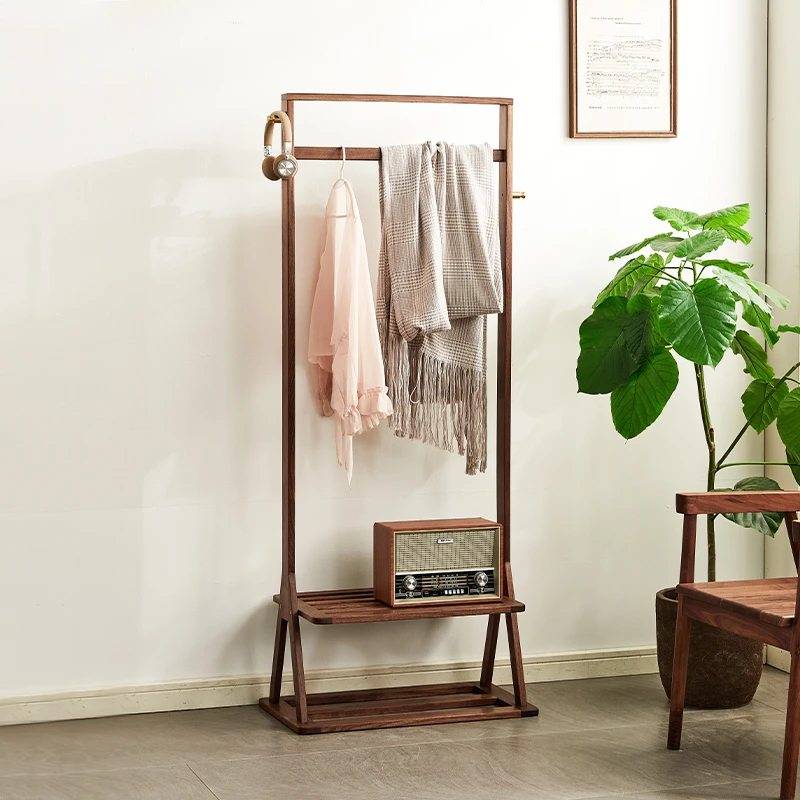 臻致美W【直播专享价】北美黑胡桃衣帽架挂衣架