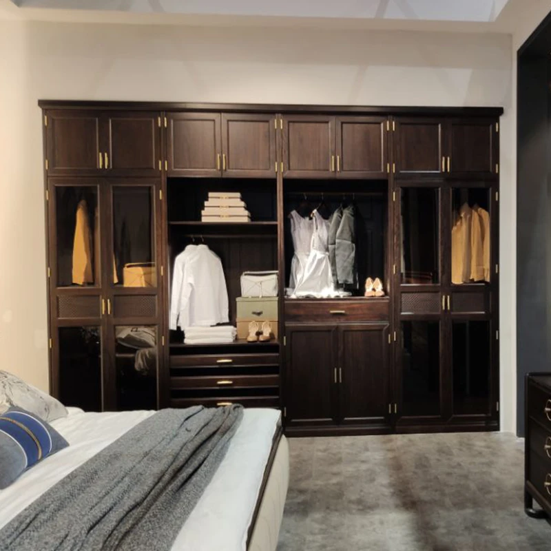 臻致美W全屋家具高端定制乌金木/北美黑胡桃木柜类新中式北欧