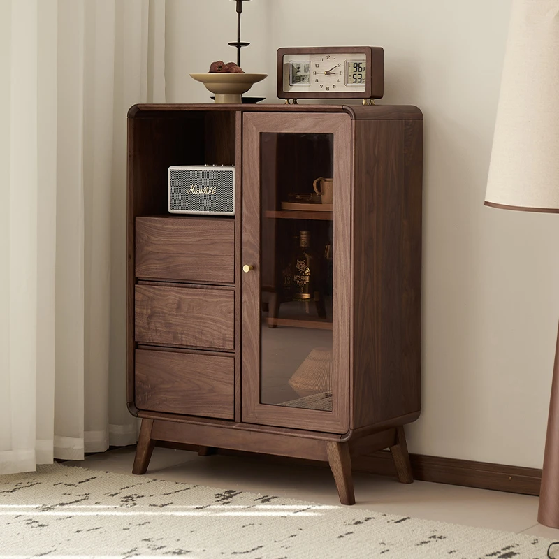 臻致美北美黑胡桃木时光矮柜低柜