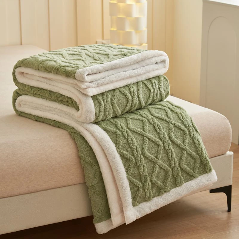 毛毯双面四季盖毯午睡毯沙发毯办公室午睡盖被毯子双人春秋冬毯子