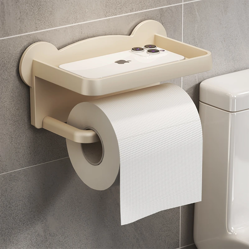 卫生间厕所纸巾盒置物架抽纸盒卷纸架厕纸卫生纸免打孔纸巾架浴室