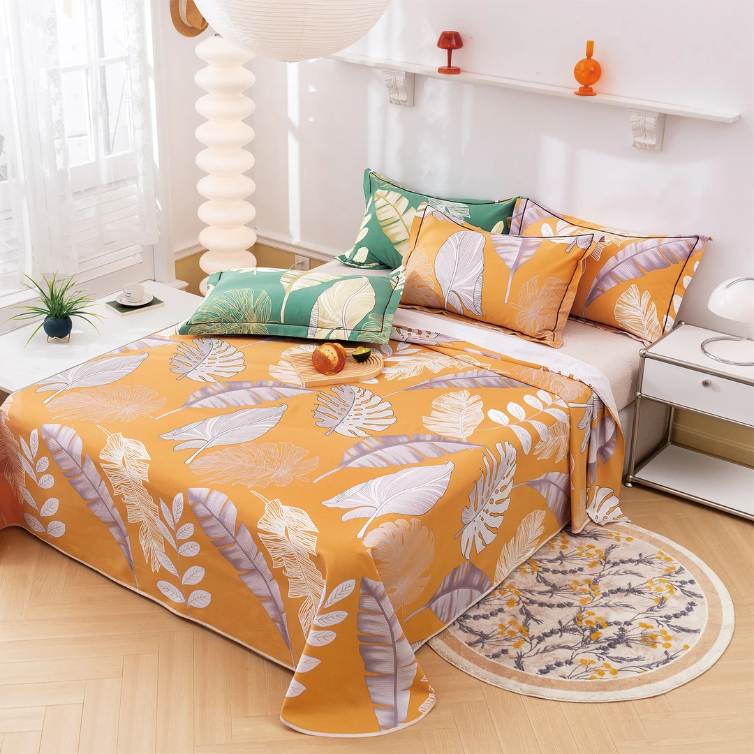 全棉纯棉青竹棉床单枕套鱼骨棉系列加密加厚豫熳翔家纺厂