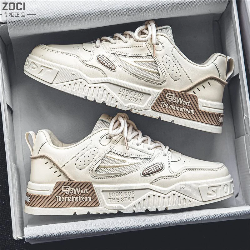 ZOCI小众男鞋年新款韩版潮流百搭青少年运动休闲小白板鞋潮鞋